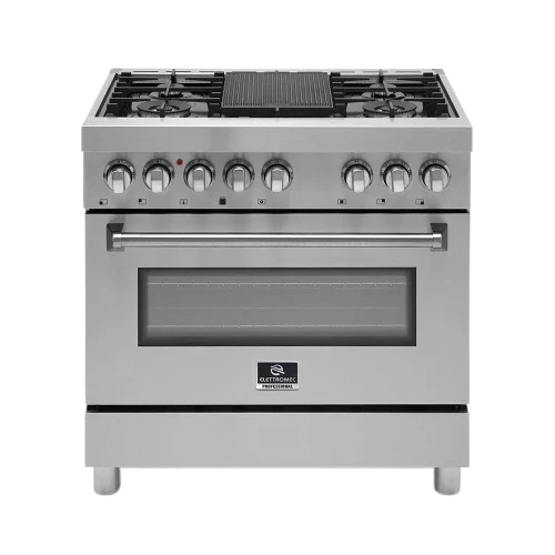 Fogão profissional Elettromec em inox